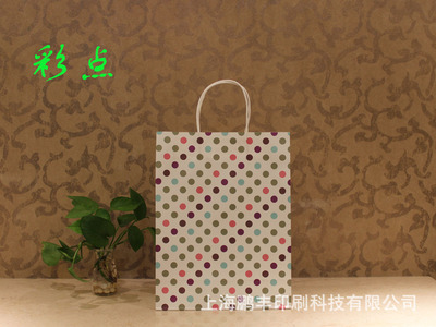 【新品 五色牛皮纸袋 服装购物袋 手提袋】价格,厂家,图片,纸袋,上海鹏丰印刷科技-